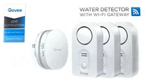 Govee WiFi Water Sensor 3 Pack, Smart Water Leak Detector, 100dB Adjustable