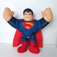 Talking Superman Plush Toy Hero Buddies Man of Steel 15" Mattel 2012 Stuffed