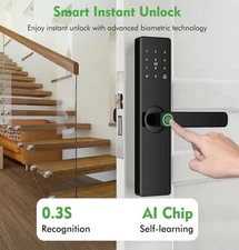 fingerprint door lock smart keyless