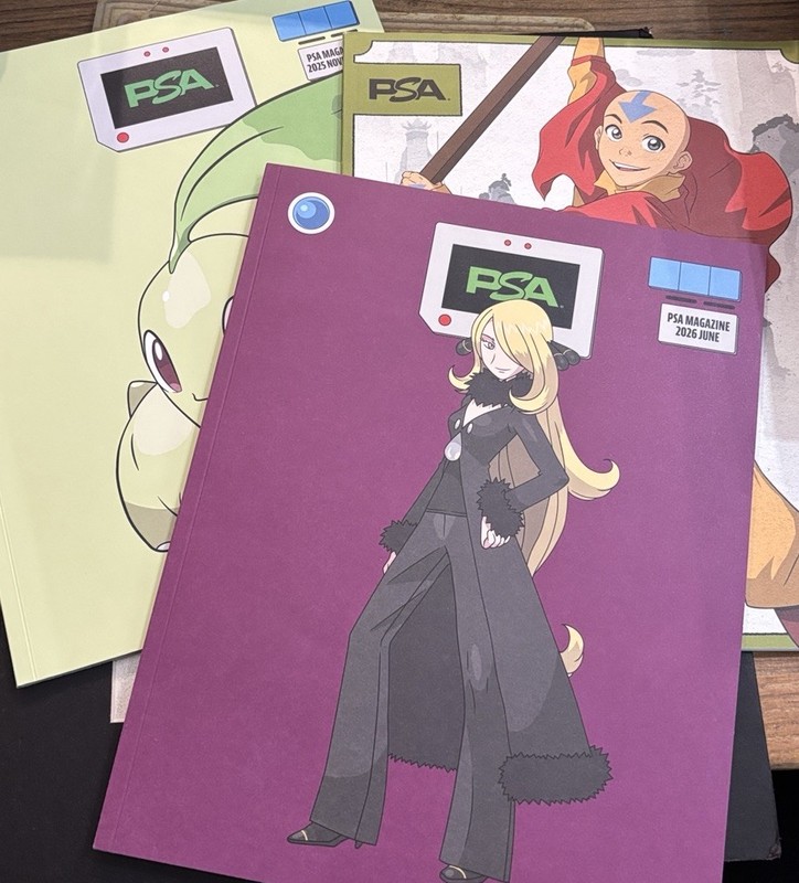 3x PSA Magazines Nov 2025 June 2026 Pokemon Cynthia SP Variant Cover