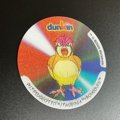 Tauboss Tauboga Dunkin Pokemon Pog Cap Chip Coin 3D Flip Tazo 2000 Wackelbild