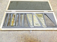 ANGLE BLOCK SET  10 pcs.  1*, 2*, 3*, 4*, 5*, 10*, 15*, 20*, 25*, 30 DEGREES