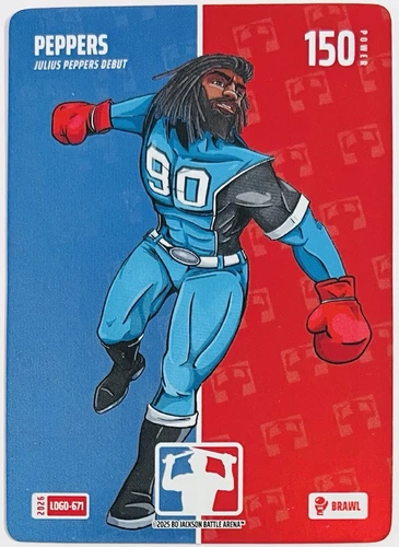 2026 Bo Jackson Battle Arena PEPPERS Julius Peppers Brawl Logo Foil SP