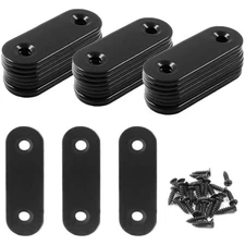 Stainless Steel Mending Plates - 24 Durable Brackets for Wood & Furniture