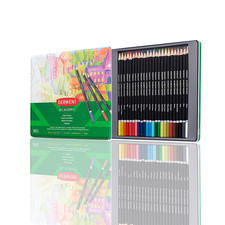 Derwent Academy Colouring Pencils, Set of 24 in Tin Box, Blendable Multicolour A
