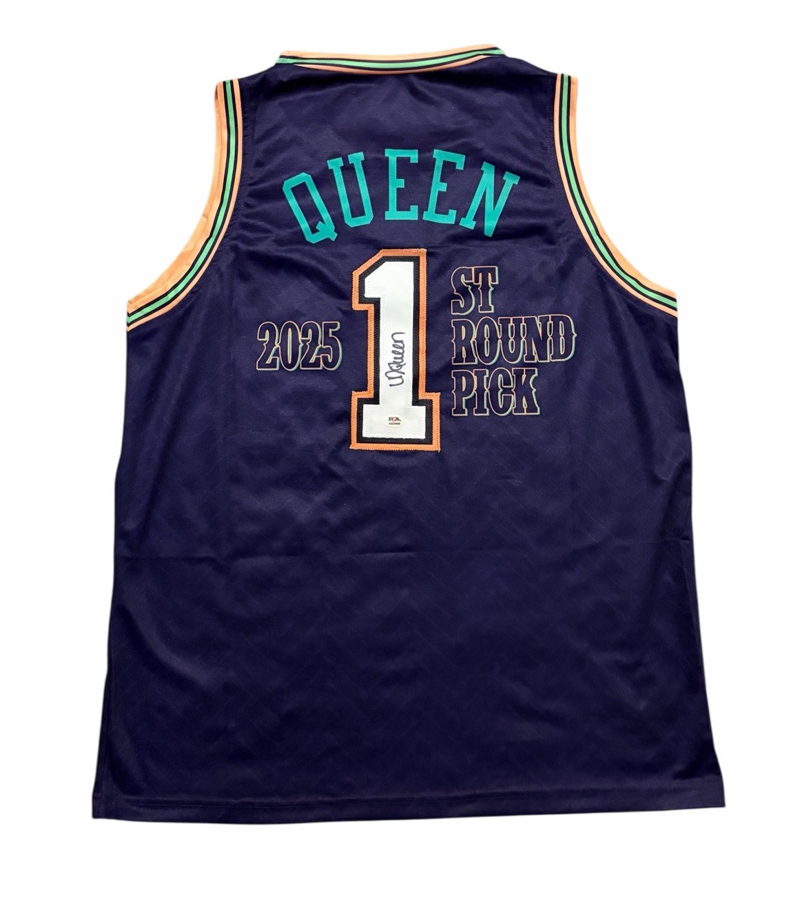 Derik Queen Autographed Signed New Orleans Pelicans Jersey Auto PSA 