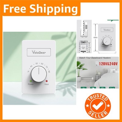 High-Performance Manual Electric Baseboard Heater Thermostat - Safe & Effective