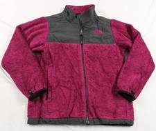 North Face Jacket Girls Large 14/16 Pink Fleece Full Zip Winter Outdoor Warm