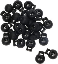 Plastic Toggle Single Hole Spring Loaded Elastic Drawstring Rope Cord Locks Clip