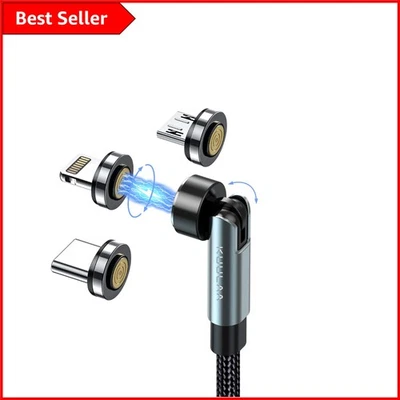 Versatile 1M Magnetic Charger Cable - Fast 3A USB C for iPhone & Android Devices - Image 1 of 4
