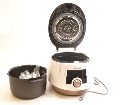 CUCKOO 8-in-1 Multi-Pressure Cooker, 5 Quart (Gold/White) -Certified Refurbished