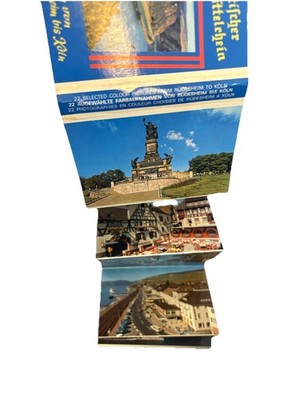 Vintage Souvenir Mini Travel Photo Booklet Rudesheim to Koln - Complete VG