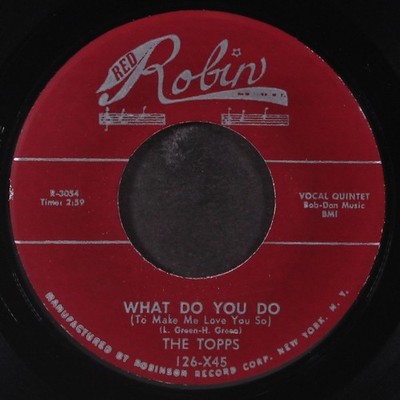 TOPPS what do you do / tippin' RED ROBIN 7'' Single 45 RPM VG