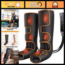 Leg Compression Massager with Heat - Circulation Booster  Pain Relief Device