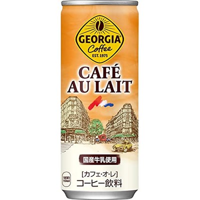 Georgia Cafe au lait sweet Coffee 250ml Dosen × 30 Flaschen / Coca-Cola