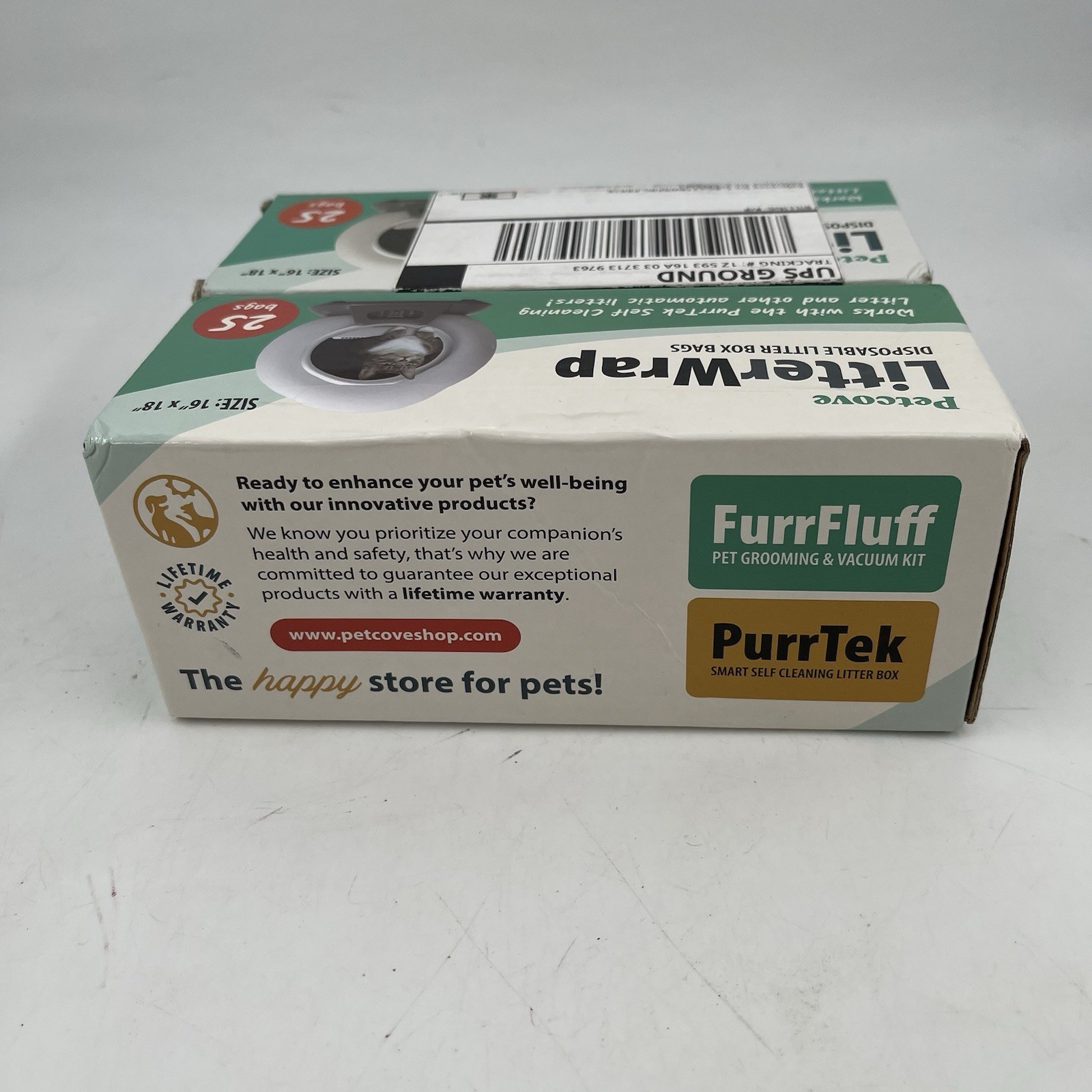 Lot of 2 - Petcove Litterwrap Disposable Litter Box Bags -50 Bags Total