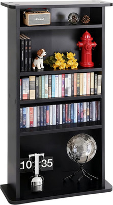 Multimedia Storage Cabinet DVD Rack Book Shelf Organizer Stand Audio Media Tower