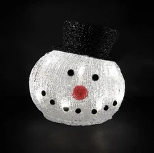 Snowman Head LED Decor 6.3in H 6017710
