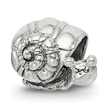 Silver Reflections Kids Snail Bead QRS1164