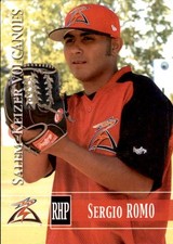 2005 Salem-Keizer Volcanoes Grandstand 26 Sergio Romo Brawley California CA Card