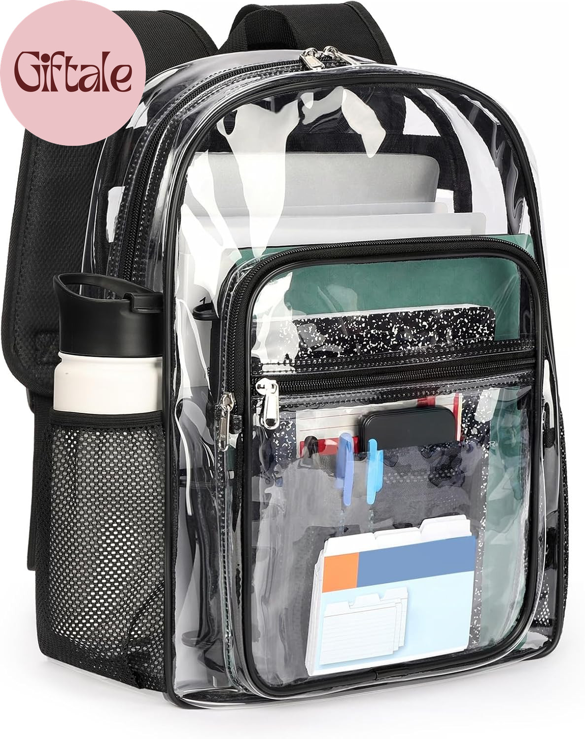 Clear Backpack Heavy Duty for School – 17In Transparent PVC Bag with Large Capac image 10