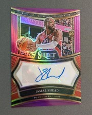 2024-25 Panini Select - Jamal Shead Rookie Signatures Purple 35/75 - Raptors 