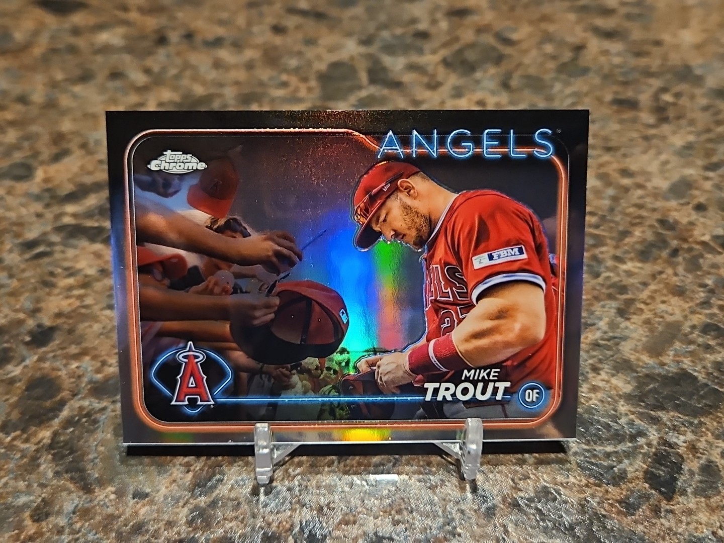 2024 Topps Chrome - Image Variation Mike Trout #200 Signing For Fans