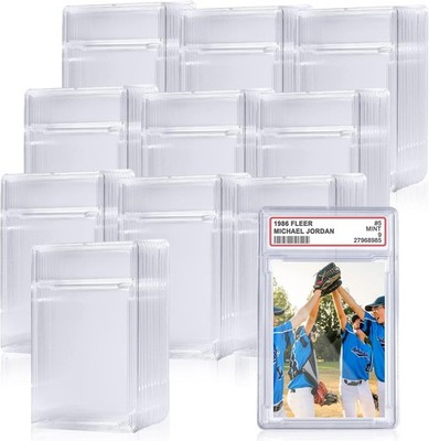 Trading Card Protector Case Baseball Card Holder with Label Position Hard Sleeve