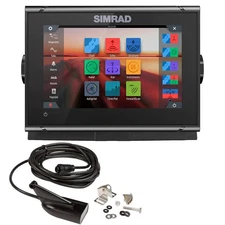 Simrad GO7 XSR Chartplotter/Fishfinder w/HDI Transom Mount Transducer & C-MAP...