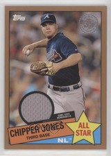 2020 Topps 1985 Baseball All-Stars Relics Gold 4/50 Chipper Jones HOF 0l7e