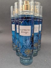 Qty 6 New Bath  Body Works SALTWATER BREEZE Fine Fragrance Mist 8 fl oz
