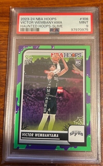 2023-24 Panini Haunted Hoops - Victor Wembanyama #108 Slime (RC