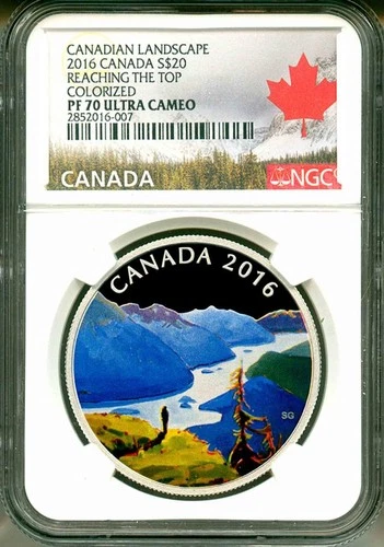 2016 Canada S$20 Canadian Landscape Reaching The Top Colorized NGC PF70 UC OGP