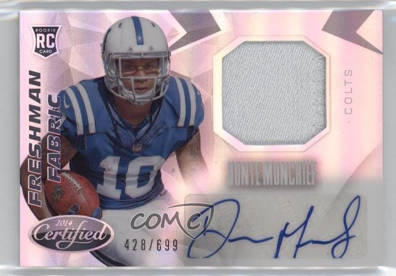 2014 Certified 428/699 Donte Moncrief #218 Rookie Auto RC 11z5