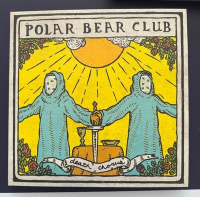 Polar Bear Club  Death Chorus 12'' 1st Colored Vinyl LP Pop-Punk Orange /500 W CD