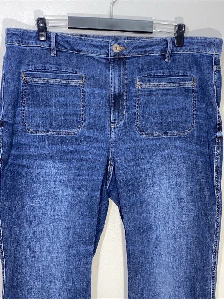 J Jill Jeans Denim High Rise Wide Leg Blue Womens 20W Everyday Stylish Classic - Image 2 of 4