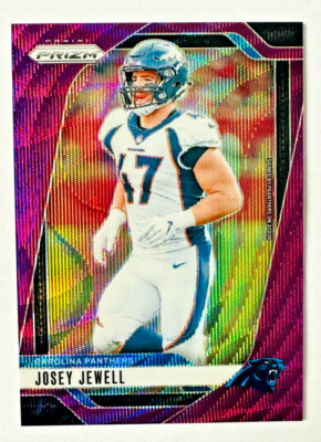 2024 Panini Prizm Josey Jewell PURPLE Wave Prizm Card SP #/99 Broncos Star!
