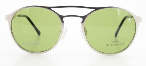 DAVIDOFF Gafas de sol 97356-1000 52-21 140 Mujer Hombre Plata Gris Verde + Estuche - Imagen 2 de 14