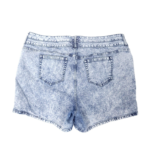 Torrid Womens Denim Shorts 24 Blue Mid Rise Booty jeans Stretch Casual - Picture 2 of 12