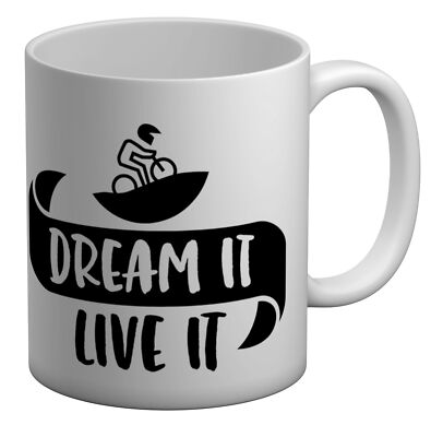 Dream It Live It - BMX Racing weiß 11oz Becher Tasse