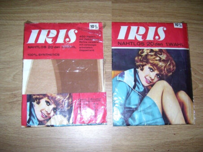 IRIS '' 20den '' Nylonstrümpfe '' Gr. 10 1/2 '' Strapse Hüfthalter Stockings 1. Wahl