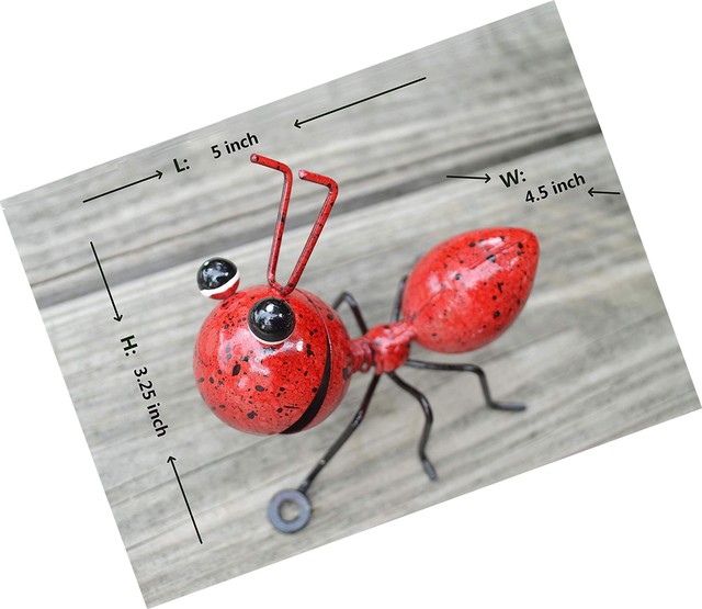 4 Metal Ants Set Garden Design Wall Decoration Backyard Sculpture
