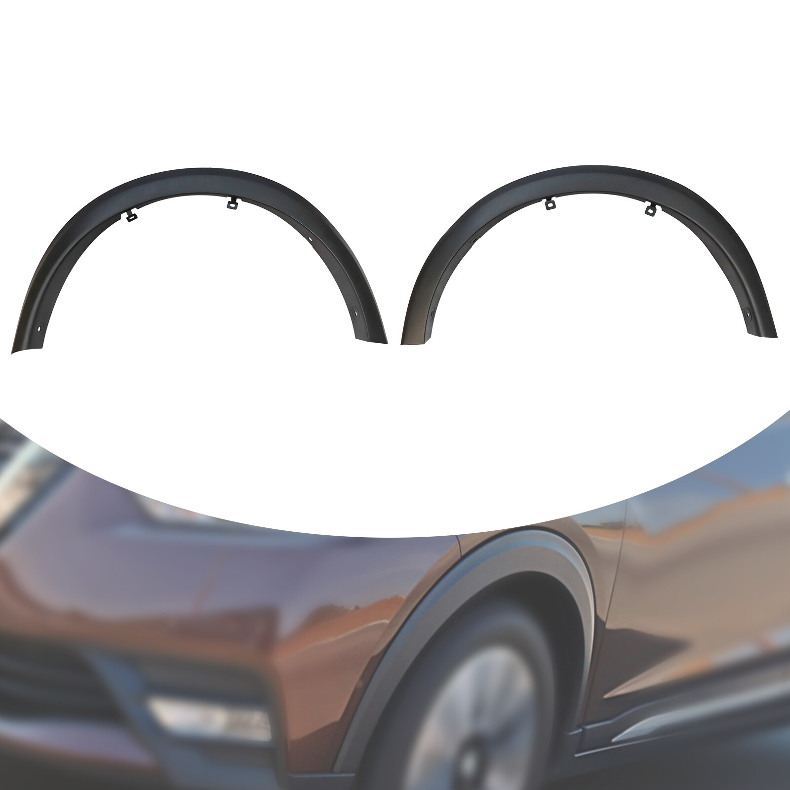 Fits 2018-2020 Nissan Kicks Front Fender Flare Molding Trim Right & Left Side