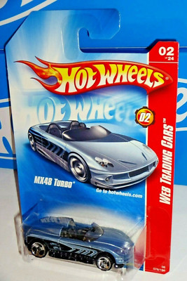 Hot Wheels 2008 Web Trading Cars Series #78 MX48 Turbo Light Blue w/ 3SPs