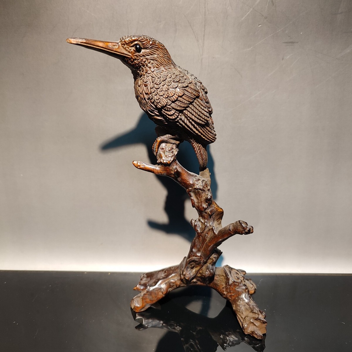 Carved Wood Bird Sculptures