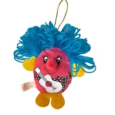 Coty Wild Musk Beanie Boppers Plush 1980s Sachet Russ Berrie White Guitar Pink