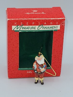 Hallmark Keepsake Miniature Christmas Ornament - Jolly St. Nick - 1988 - MIB