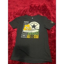 Converse Juniors Large 12-13yrs Shirt Graphic Logo Pullover Short Sleeve