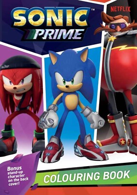 Kinder Kinder Sonic The Hedgehog Prime 32 A4 Seiten Malvorlagen in Aktivität Buchpad