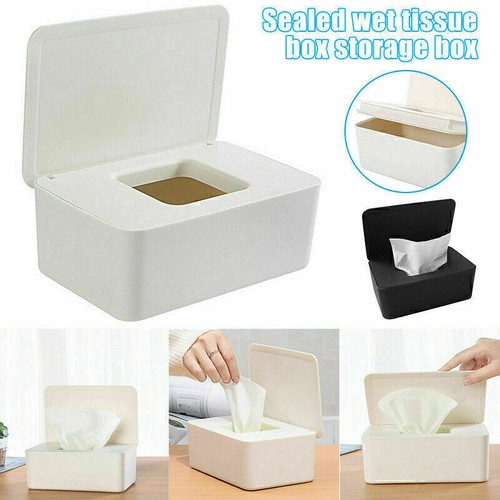 2X Caja de toallitas húmedas Caja de pañuelos cosméticos Dispensador de pañuelos con manta P3L4 - Imagen 2 de 4